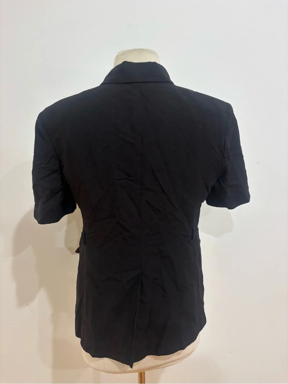 DUNST Half Sleeve Belted Linen Jacket, Size S